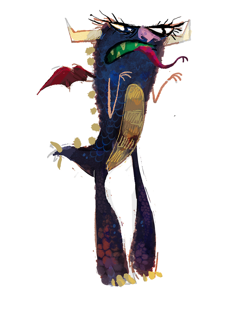 Gargoyle concept painting.