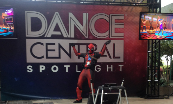 Deadpool playing Dance Central Spotlight