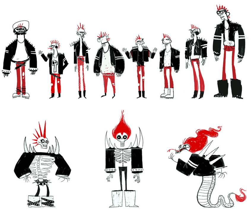 Punk concept sketches