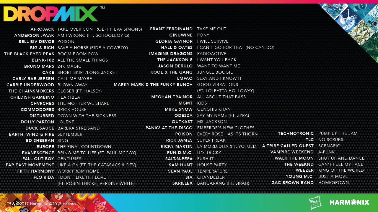 All DropMix Songs